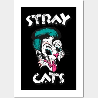 stray cats rockabilly Posters and Art